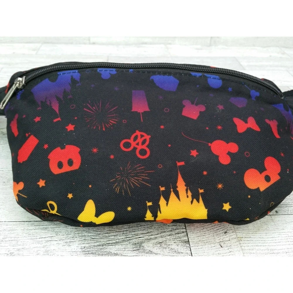 Mickey Mouse Snack Attraction Icons Fanny Pack‎ Belt Bag Rainbow Disney Parks